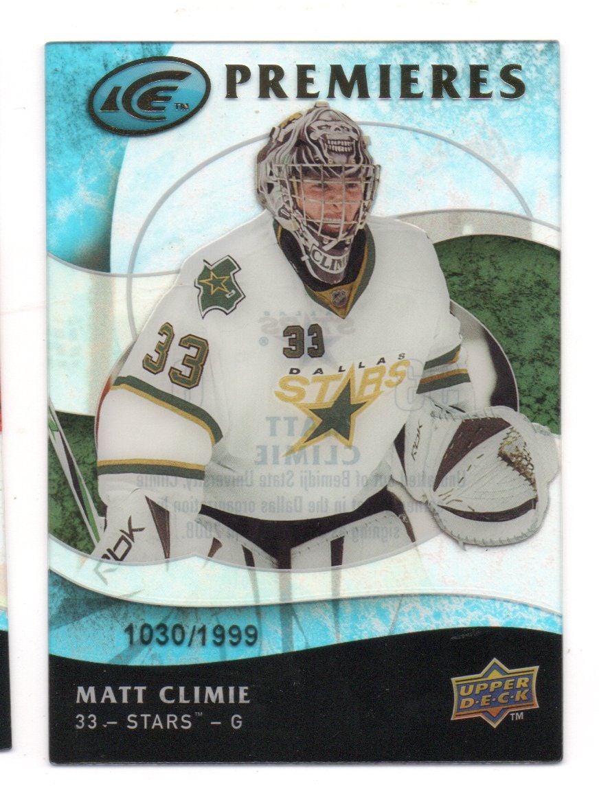 2009-10 Upper Deck Ice #116 Matt Climie RC (20-207x5-NHLSTARS)