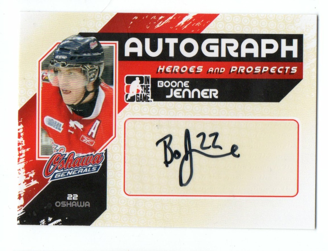 2010-11 ITG Heroes and Prospects Autographs #ABJ Boone Jenner (40-189x2-BLUEJACKETS)