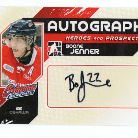 2010-11 ITG Heroes and Prospects Autographs #ABJ Boone Jenner (40-189x2-BLUEJACKETS)