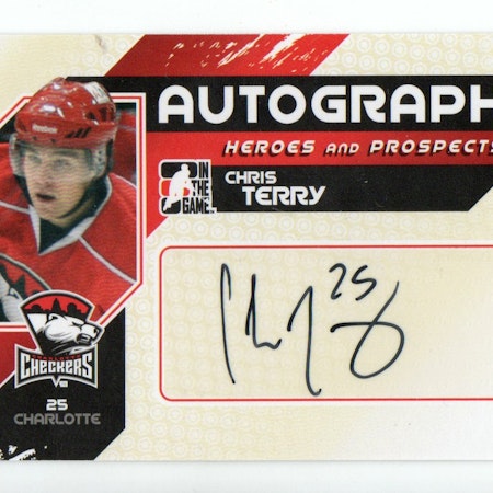 2010-11 ITG Heroes and Prospects Autographs #ACT Chris Terry (30-188x6-OTHERS)