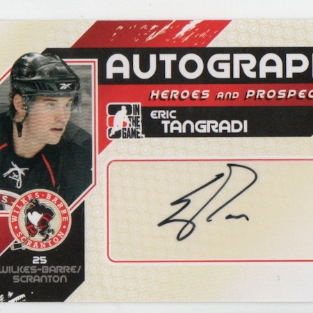 2010-11 ITG Heroes and Prospects Autographs #AET Eric Tangradi (30-188x3-OTHERS)