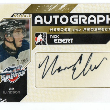 2010-11 ITG Heroes and Prospects Autographs #ANE Nick Ebert (30-192x4-OTHERS)