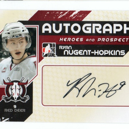 2010-11 ITG Heroes and Prospects Autographs #ARN Ryan Nugent-Hopkins (200-194x5-OILERS)