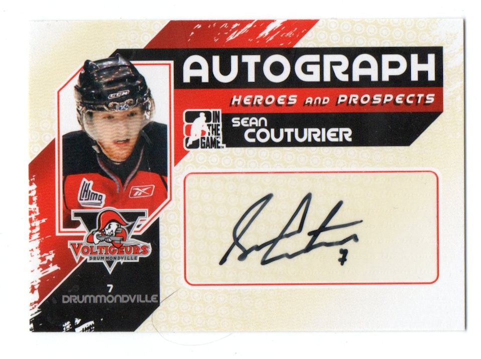 2010-11 ITG Heroes and Prospects Autographs #ASC Sean Couturier (150-188x2-FLYERS)