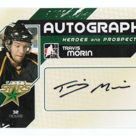 2010-11 ITG Heroes and Prospects Autographs #ATM Travis Morin (30-193x2-OTHERS)