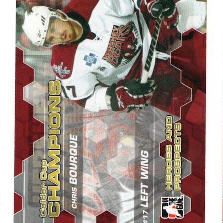 2010-11 ITG Heroes and Prospects Calder Cup Champions #CC02 Chris Bourque (25-182x2-CAPITALS)