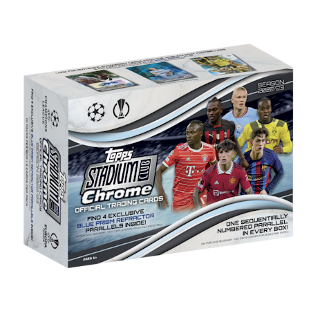 2022-23 Topps Stadium Club Chrome UEFA Club Competitions (Giant Box)