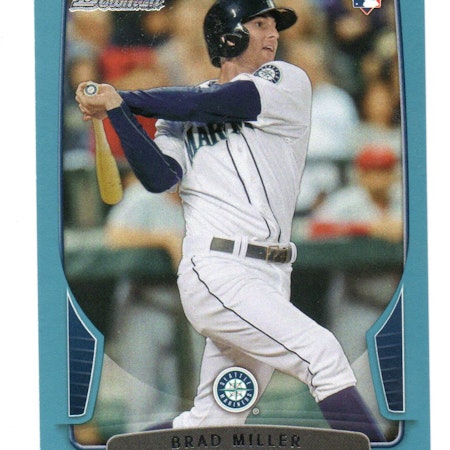 2013 Bowman Draft Blue #29 Brad Miller (12-291x2-MLBMARINERS) (2)