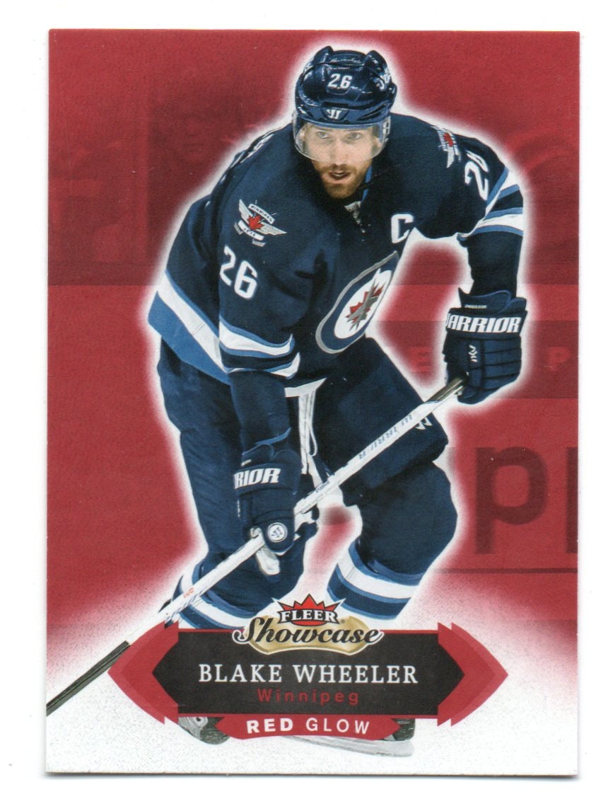 2016-17 Fleer Showcase Red Glow #96 Blake Wheeler (12-223x6-NHLJETS)
