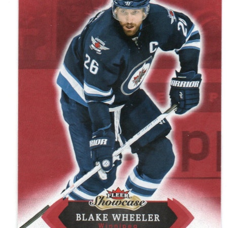 2016-17 Fleer Showcase Red Glow #96 Blake Wheeler (12-223x6-NHLJETS)