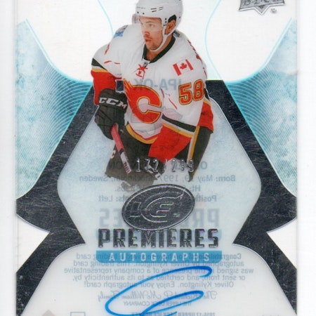 2016-17 Upper Deck Ice Ice Premieres Autographs #IPAOK Oliver Kylington (60-210x2-FLAMES)