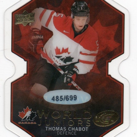 2016-17 Upper Deck Ice World Juniors #WJTC Thomas Chabot (40-209x5-CANADA+SENATORS)