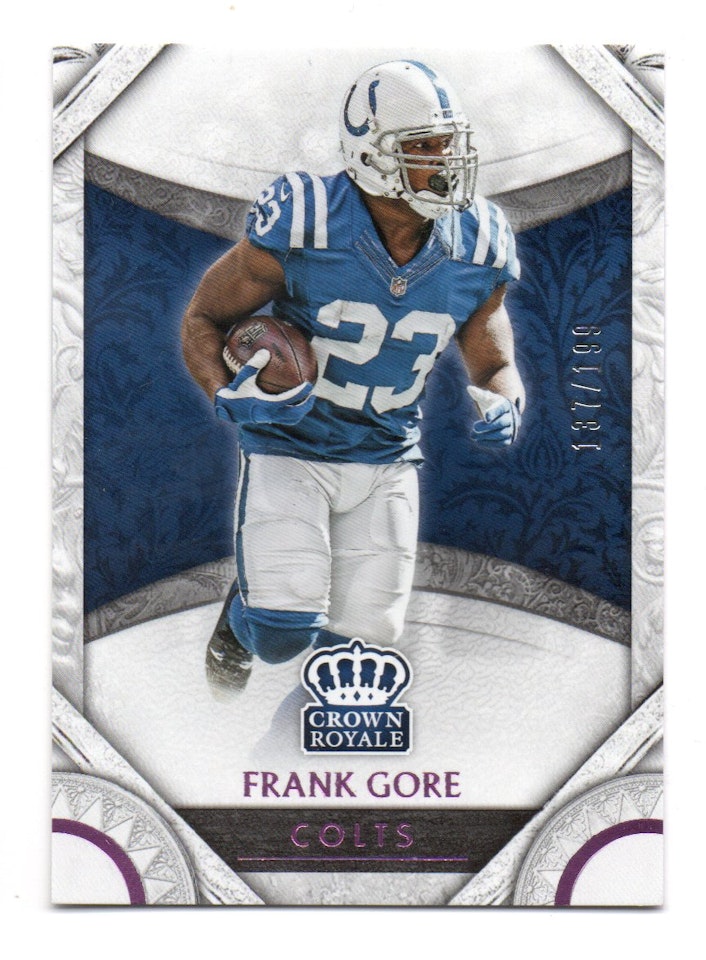 2016 Crown Royale Pink #27 Frank Gore (20-217x6-NFLCOLTS)