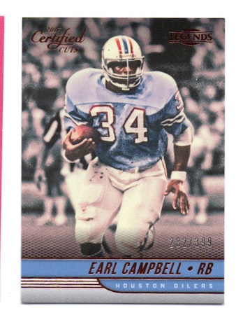 2017 Certified Cuts #131 Earl Campbell (20-218x7-NFLOILERS)