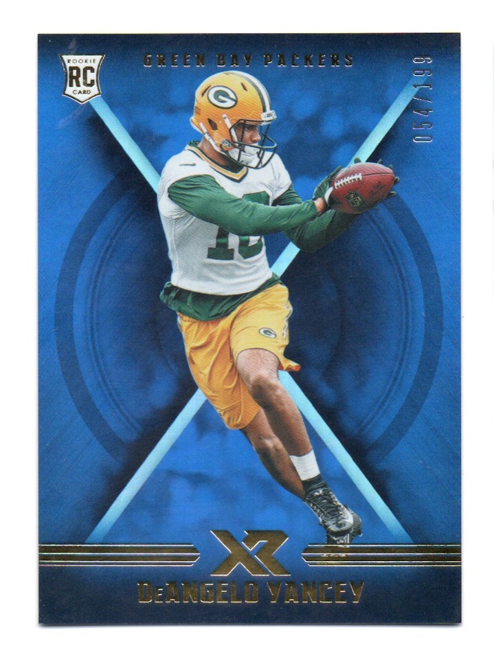 2017 Panini XR Blue #113 DeAngelo Yancey (20-218x6-NFLPACKERS)