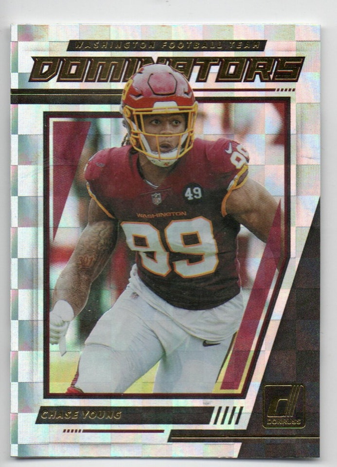 2021 Donruss Dominators #35 Chase Young (15-213x6-NFLREDSKINS)