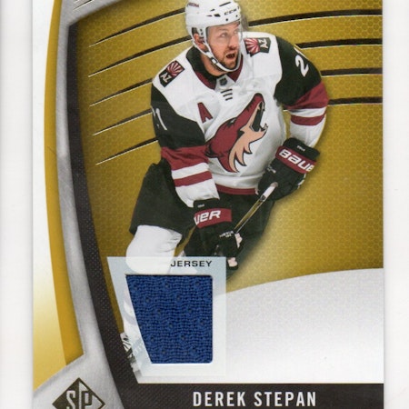 2017-18 SP Game Used Gold #75 Derek Stepan JSY D (20-228x1-COYOTES)