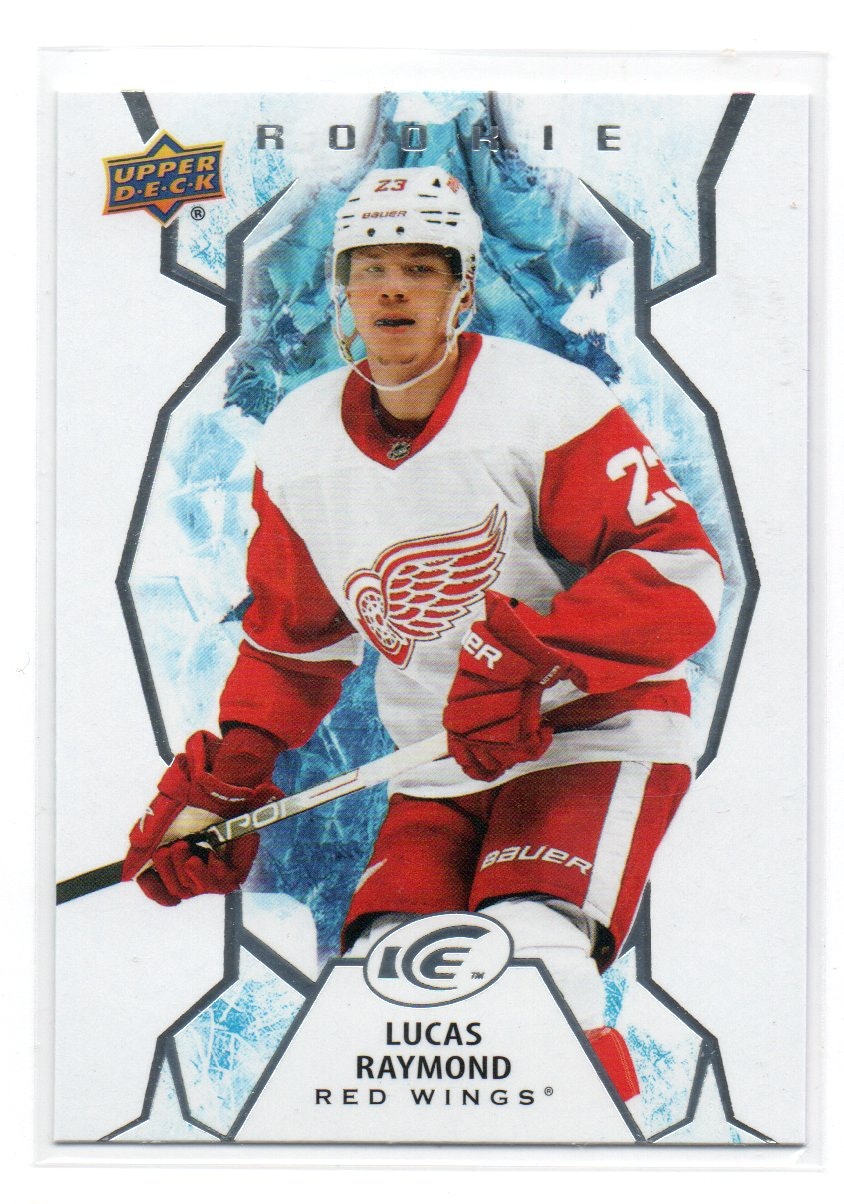 2021-22 Upper Deck Ice #144 Lucas Raymond RC (40-205x5-RED WINGS)