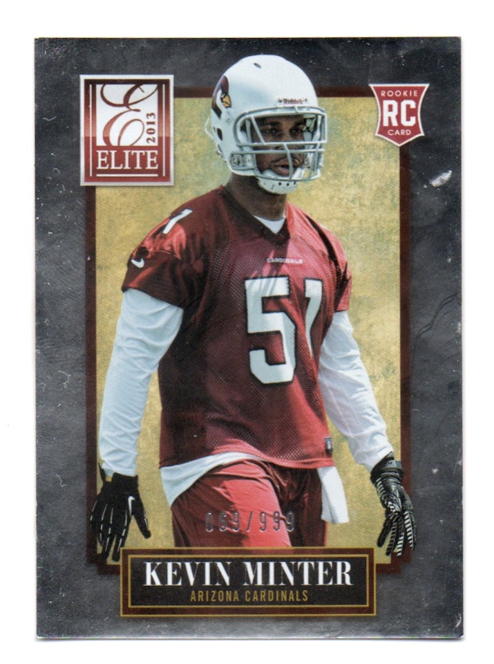 2013 Elite #154 Kevin Minter RC (20-303x6-NFLCARDINALS)