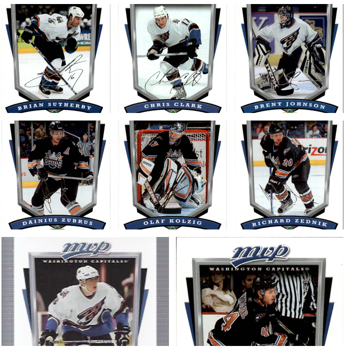 2006­-07 Upper Deck MVP WASHINGTON CAPITALS TEAM SET (30-316x4+316x5-CAPITALS)