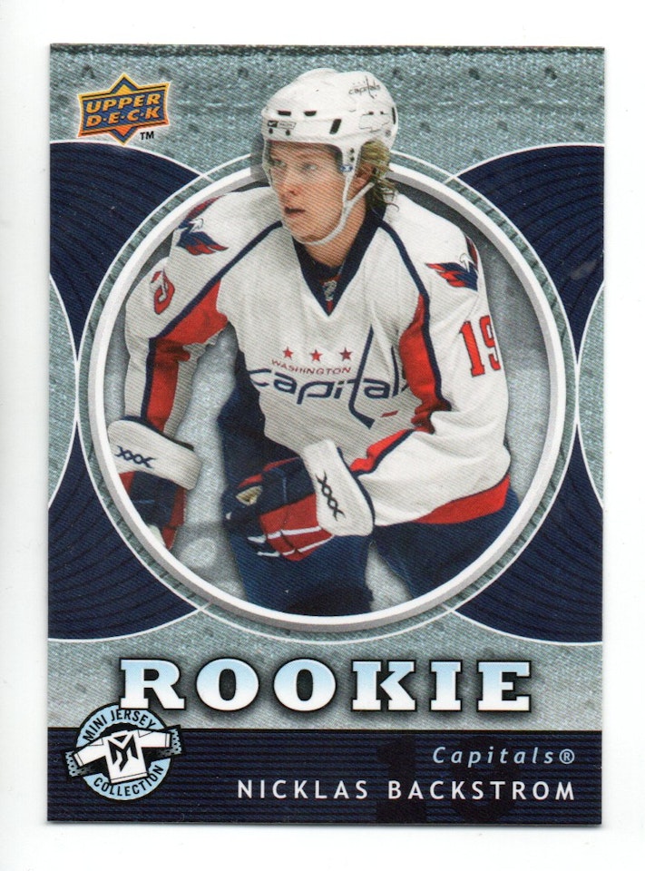 2007-08 UD Mini Jersey Collection #150 Nicklas Backstrom RC (50-326x2-CAPITALS)