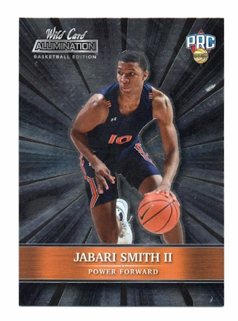 2022-23 Wild Card Alumination Basketball #ABC30 Jabari Smith II (15-326x7-NBA)