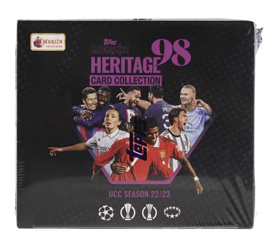 2022-23 Topps UEFA Club Competitions Merlin Heritage 98 (Hobby Box)