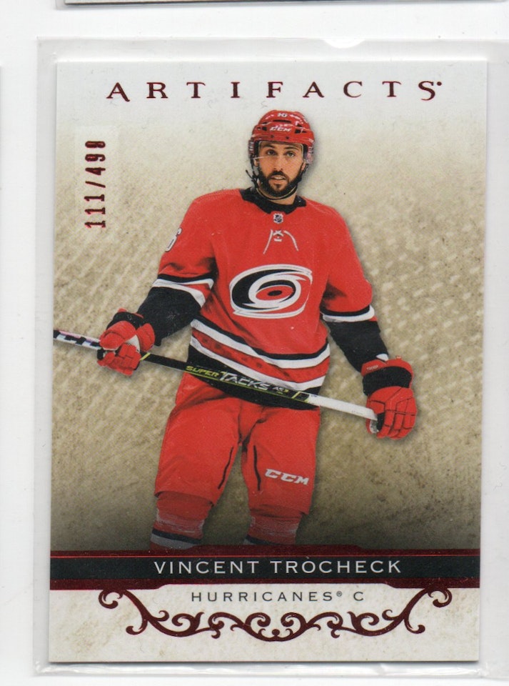 2021-22 Artifacts Ruby #32 Vincent Trocheck (15-330x6-HURRICANES)