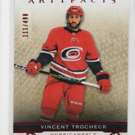 2021-22 Artifacts Ruby #32 Vincent Trocheck (15-330x6-HURRICANES)