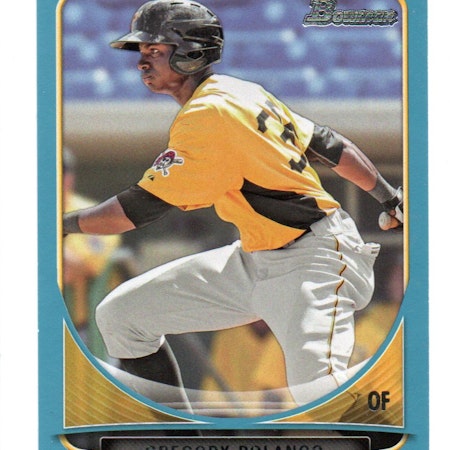 2013 Bowman Draft Top Prospects Blue #TP38 Gregory Polanco (15-333x6-MLBPIRATES)