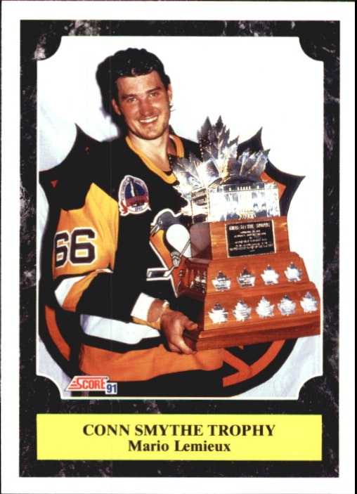 1991-92 Score Canadian Bilingual #316 Mario Lemieux Smythe (10-343x7-PENGUINS)