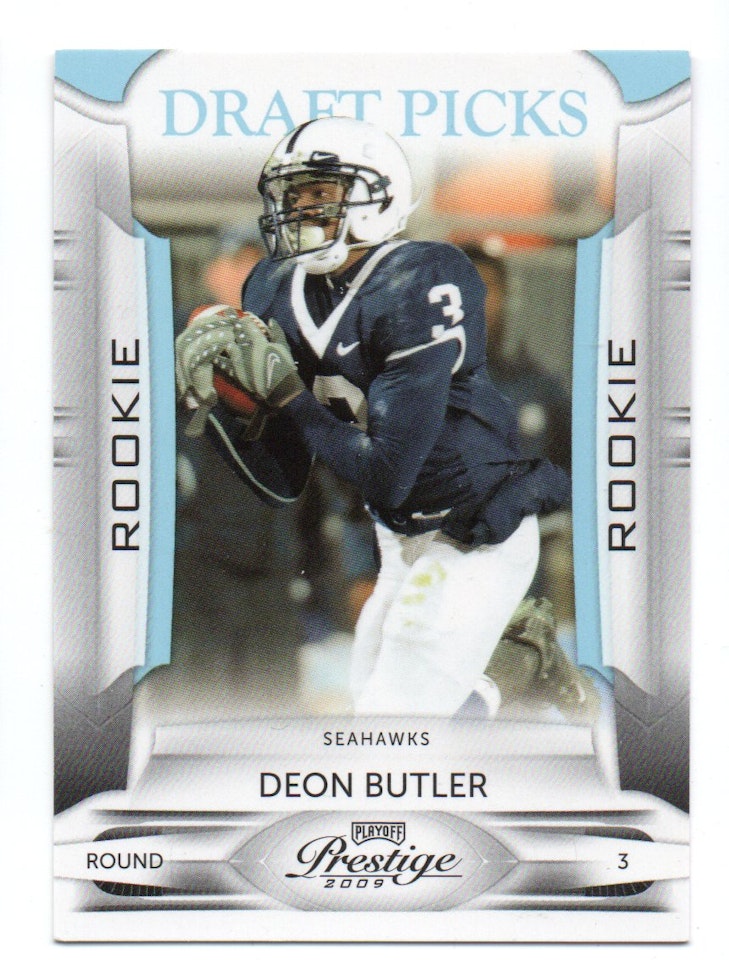2009 Playoff Prestige Draft Picks Light Blue #132 Deon Butler (20-360x5-NFLSEAHAWKS)