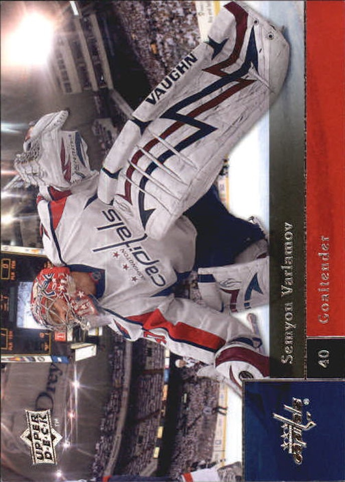 2009-10 Upper Deck #95 Simeon Varlamov (5-355x7-CAPITALS)
