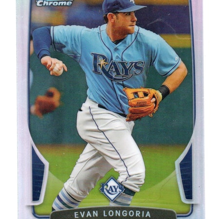 2013 Bowman Chrome Refractors #149 Evan Longoria (15-347x2-MLBRAYS)