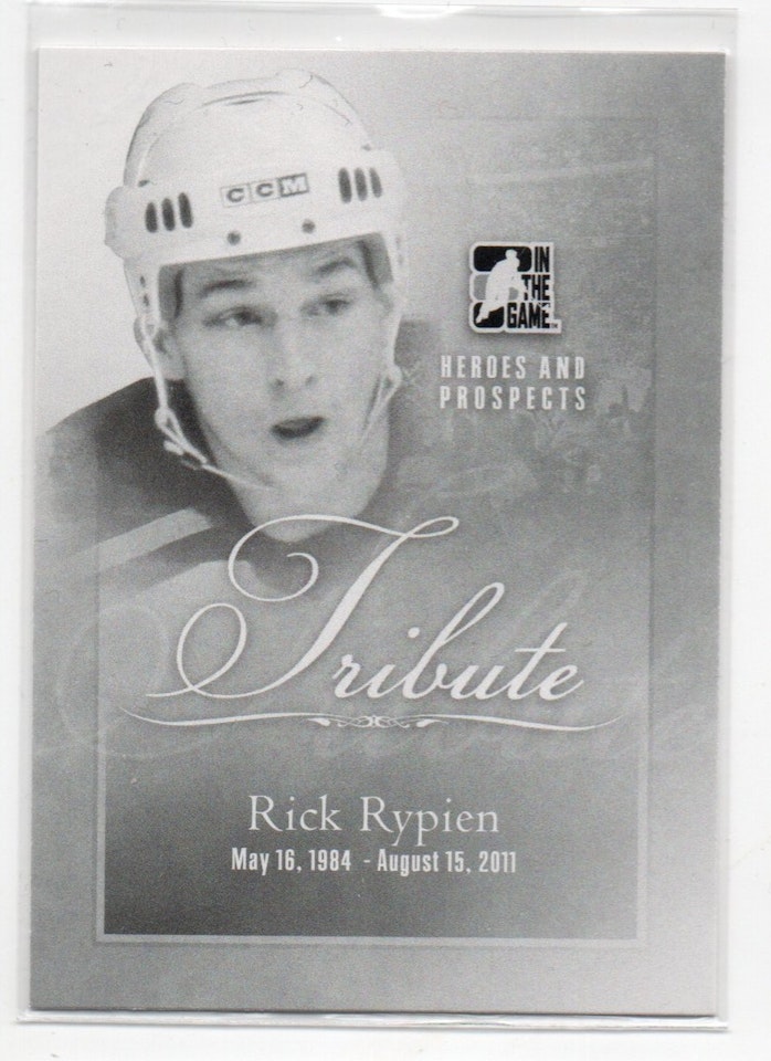 2011-12 ITG Heroes and Prospects #198 Rick Rypien TRIB (10-351x9-CANUCKS)