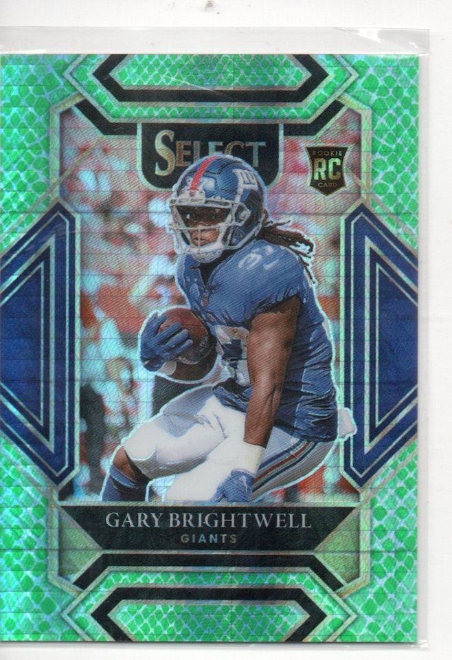 2021 Select Prizm Dragon Scale #295 Gary Brightwell (60-357x1-NFLGIANTS)