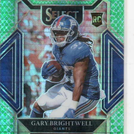 2021 Select Prizm Dragon Scale #295 Gary Brightwell (60-357x1-NFLGIANTS)