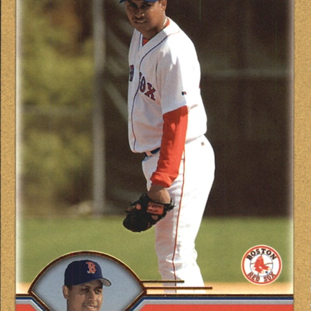 2003 Topps Traded Gold #T83 Ramiro Mendoza (15-391x2-MLBREDSOX)