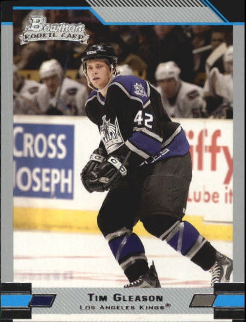 2003-04 Bowman #131 Tim Gleason RC (10-399x5-NHLKINGS) (2)
