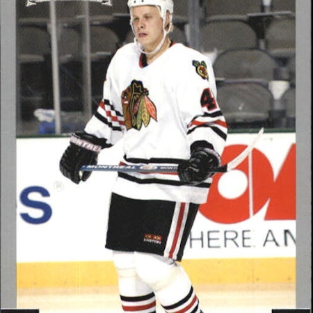 2003-04 Bowman #138 Lasse Kukkonen RC (10-398x8-BLACKHAWKS) (2)