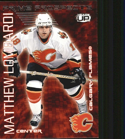 2003-04 Pacific Heads Up Prime Prospects #4 Matthew Lombardi (10-375x3-FLAMES)