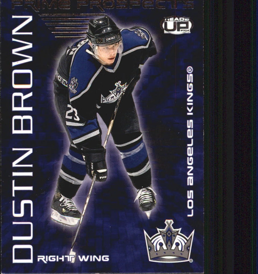 2003-04 Pacific Heads Up Prime Prospects #10 Dustin Brown (10-375x8-NHLKINGS)