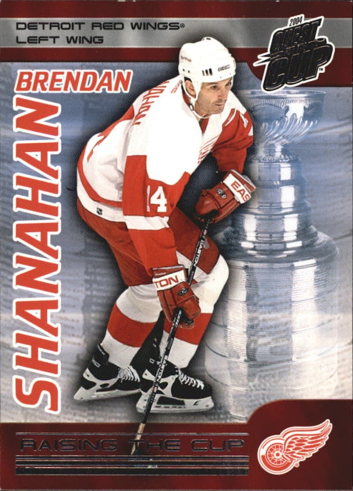 2003-04 Pacific Quest for the Cup Raising the Cup #10 Brendan Shanahan (10-375x9-RED WINGS)