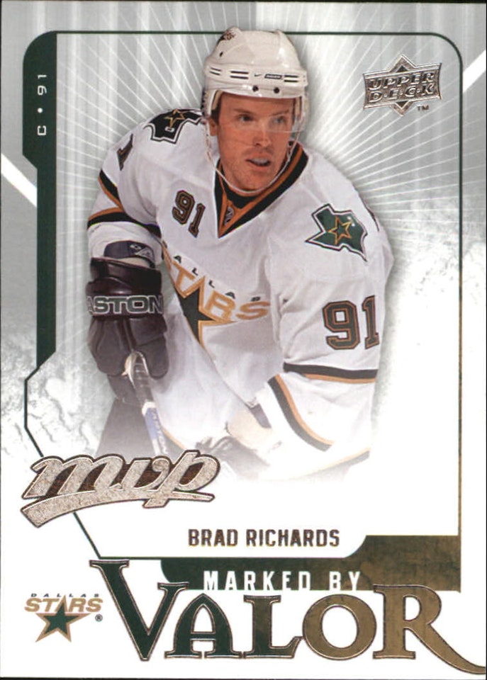 2008-09 Upper Deck MVP Marked by Valor #MV9 Brad Richards (10-414x9-NHLSTARS)