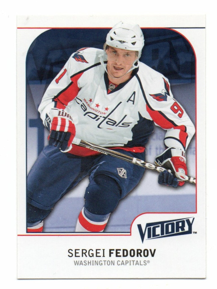 2009-10 Swedish Upper Deck Victory #198 Sergei Fedorov (5-388x7-CAPITALS)