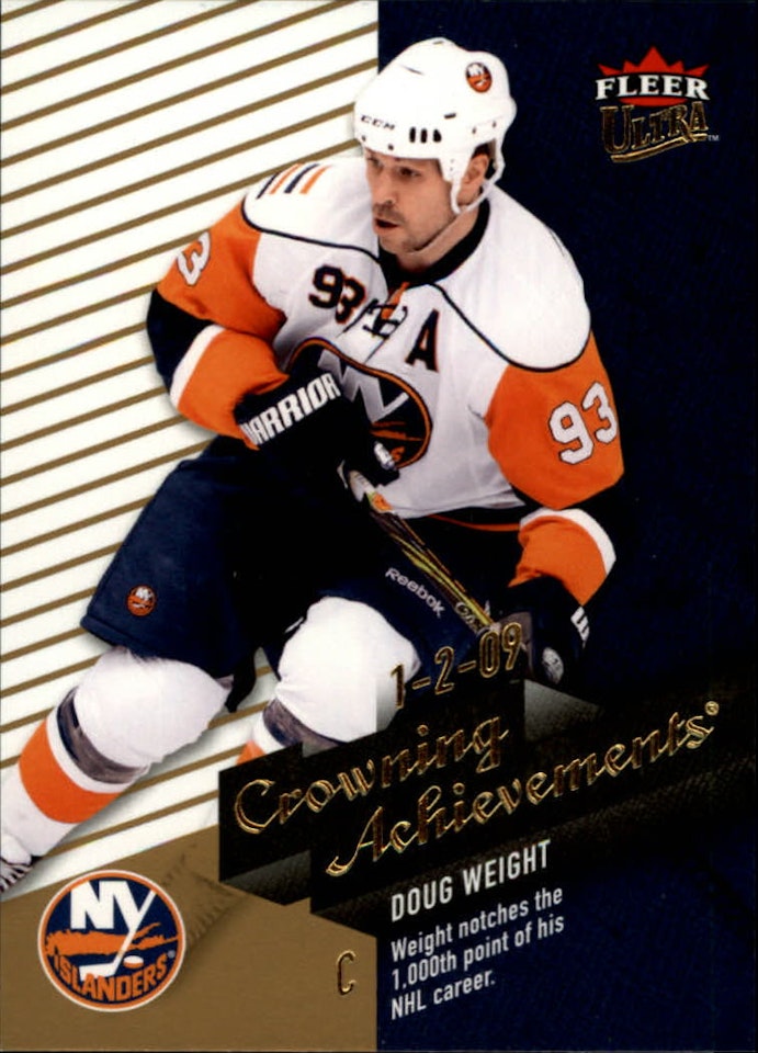 2009-10 Ultra Crowning Achievements #CA5 Doug Weight (10-367x4-ISLANDERS)