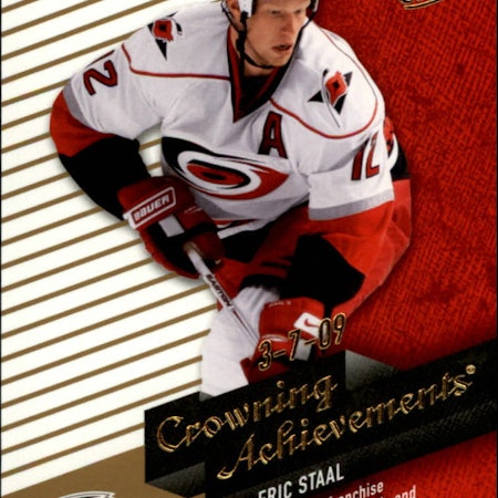 2009-10 Ultra Crowning Achievements #CA7 Eric Staal (10-367x2-HURRICANES)