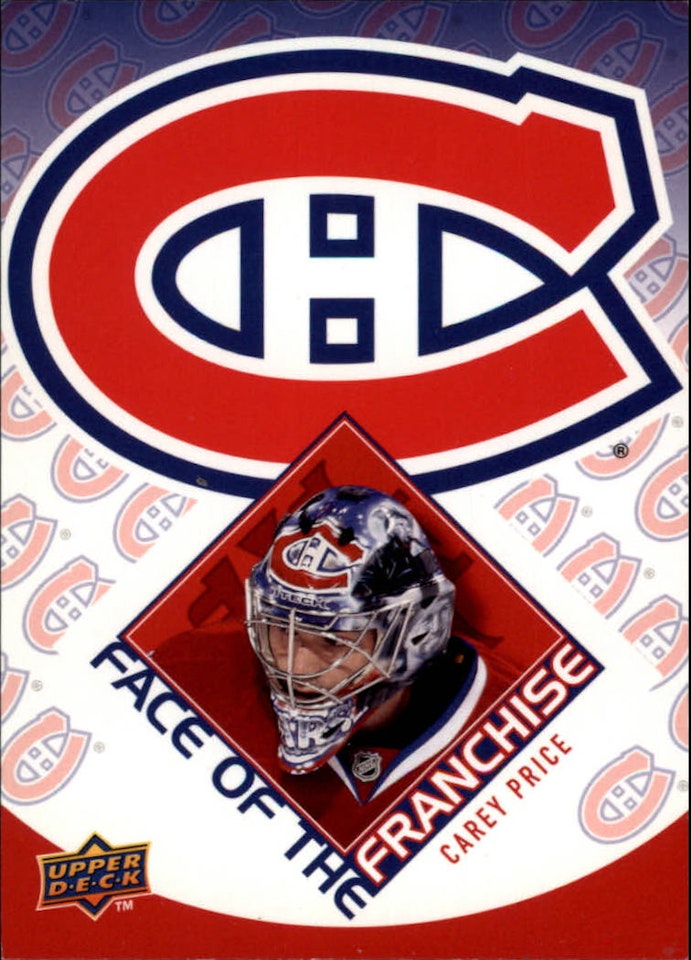 2009-10 Upper Deck Face of the Franchise #FF3 Carey Price (15-371x3-CANADIENS)