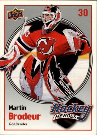 2009-10 Upper Deck Hockey Heroes Martin Brodeur #HH14 Martin Brodeur (25-370x3-DEVILS) (2)