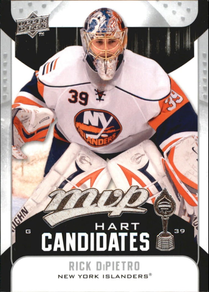 2009-10 Upper Deck MVP Hart Candidates #HC15 Rick DiPietro (10-366x4-ISLANDERS) (2)